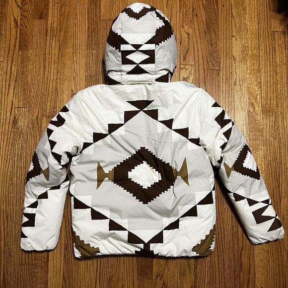 Polo Ralph Lauren Southwestern Puffer Jacket Coat Navajo Aztec Print Women's XS - Picture 2 of 10